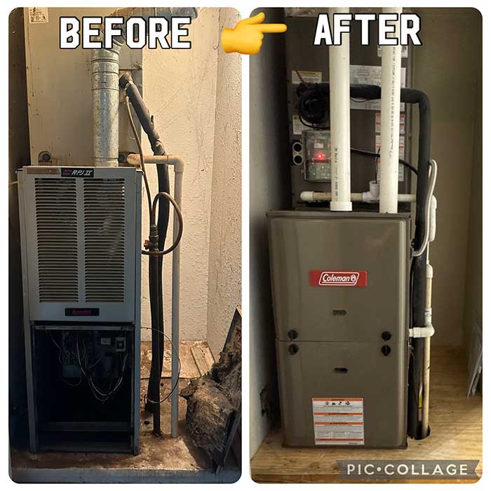Before After New Heating Installation Before After New Heating Installation