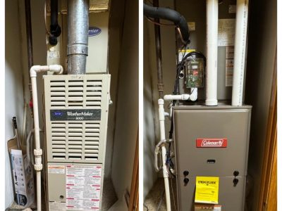 Before After Heating Replacement Service